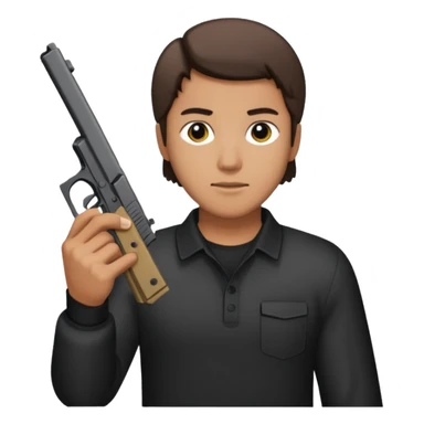 Cara con una clok19 sticker