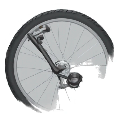 Flat tire bike sticker