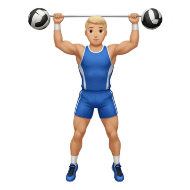 white sportsman in the playground with ball, dressed  in sport suit on sports horizontal bars sticker