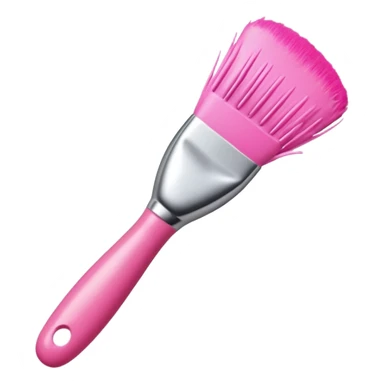 Rinse pink makeup brush sticker