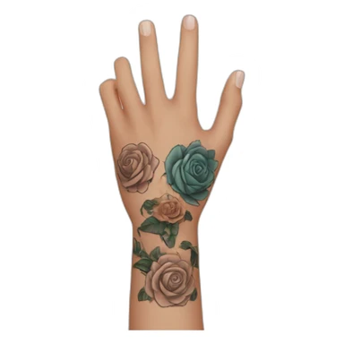 arm with tattoos sticker