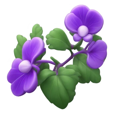violet plant sticker