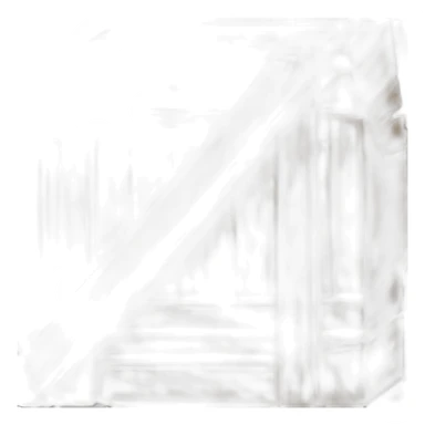 Dark cubic container filled with wood shavings sticker