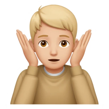 Covering my ears  sticker