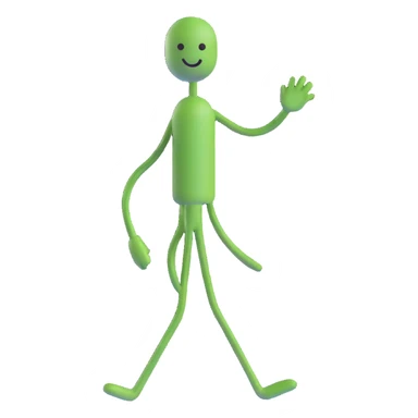 stick figure with minimal details sticker