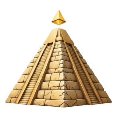 beautiful pyramid starry baroque sticker