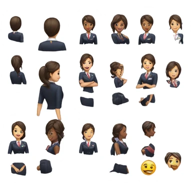 Flight attendants  sticker