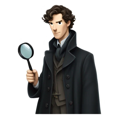 benedict cumberbatch as sherlock holmes sticker