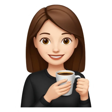 Sunshine holding a coffee sticker