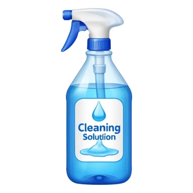 nettoyant avec ecriture sticker