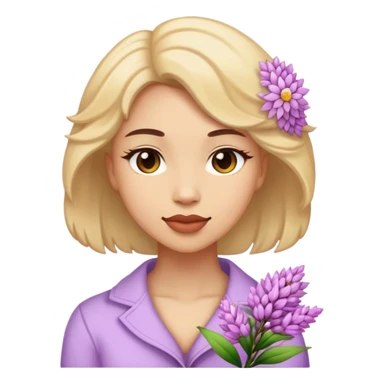 Heather Flower sticker