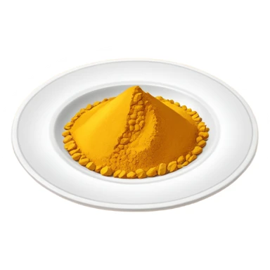 turmeric powder in a plate, iphonz emoji sticker
