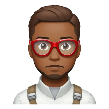 sam wilson with short hair, side-whiskers, and wear white-red safety glasses from  from captain america: civil war sticker