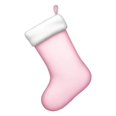  light pink Christmas stocking sticker