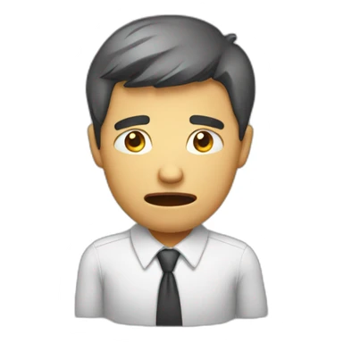 stressed businesss man sticker