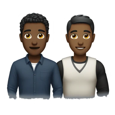 Male couple that have a black cat sticker