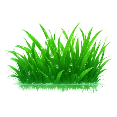 Cute grass sticker