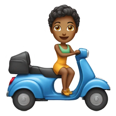 mulher num autocarro  sticker