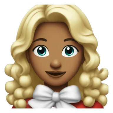 Merry Christmas girl sticker