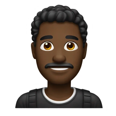 hombre negro con boina  sticker