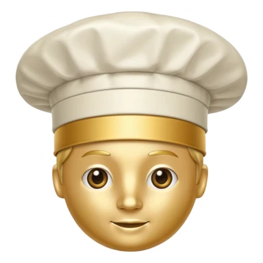 a golden chef hat without the person sticker