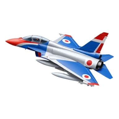 mirage fighter jet with a giant french flag on the background sticker