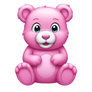 pink carebear sticker