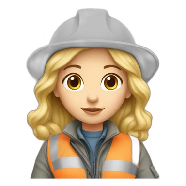 white girl surveyor sticker