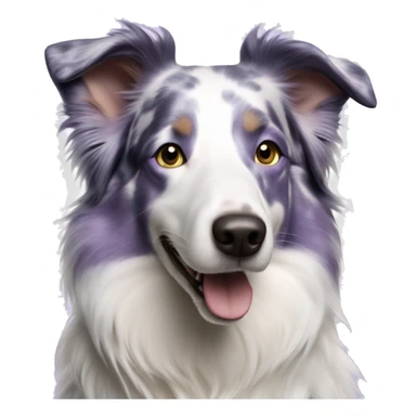 Lilac Merle border collie  sticker
