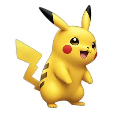 Ash with pikachu sticker