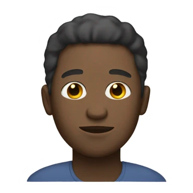 A black man with a paper on his head. Saying dad sticker