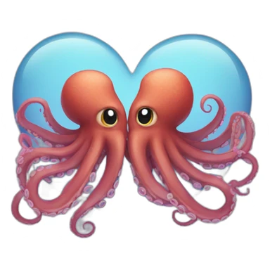octopus love sticker