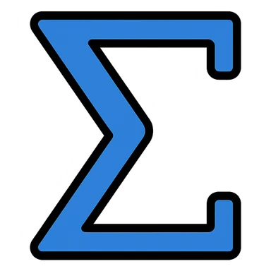 sigma symbol icon sticker