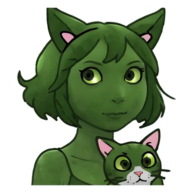 Fairy with cat ears sticker