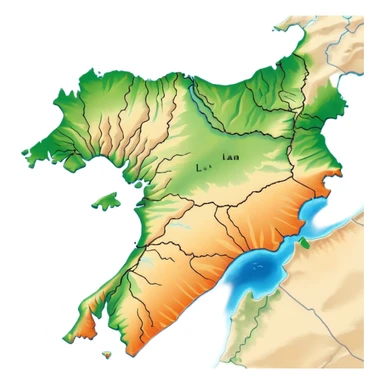 Lebanon map sticker