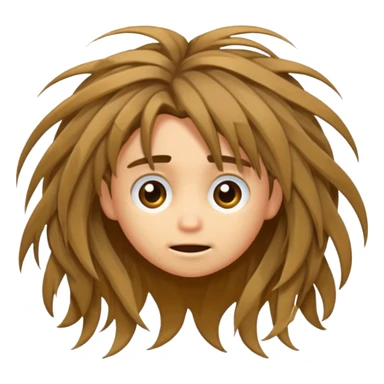 disheveled hair  sticker