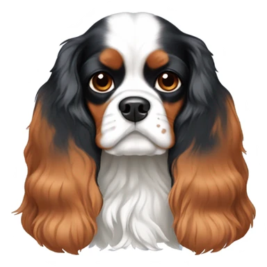 Cavalier King Charles tricolor sticker