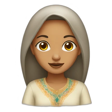 Moroccan girl sticker