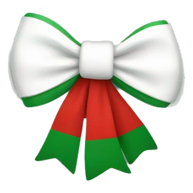 A Bow as Scottish red/white/green sticker