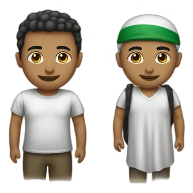 israeli and palestinian sticker