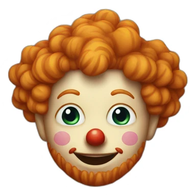 ginger clown sticker