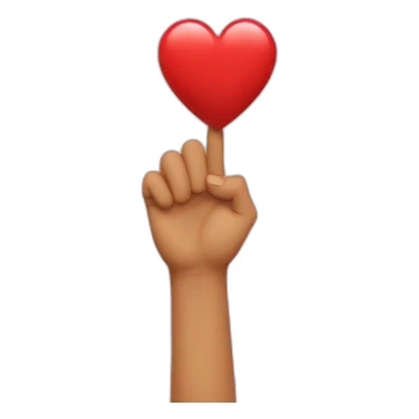 Coeur dans les mains sticker