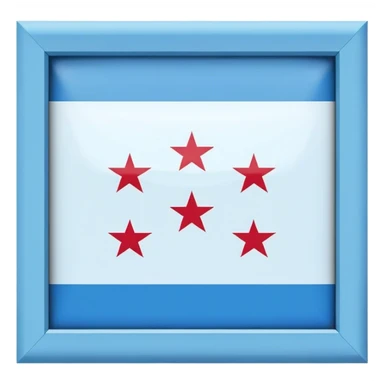 Chicago flag four stars sticker