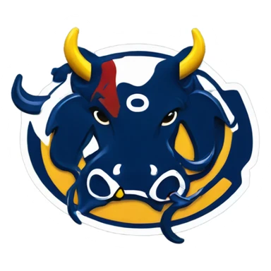 A messed up buffalo Sabres logo sticker