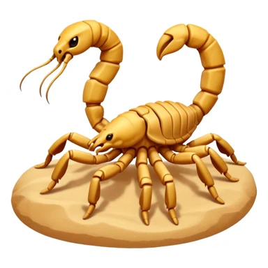 cute scorpion in dessert sticker