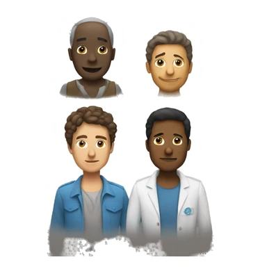 un simbolo que represente a tres personas sticker