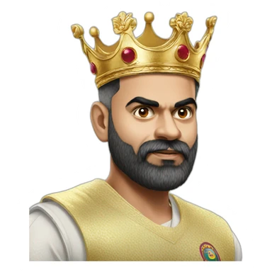 Kohli king sticker