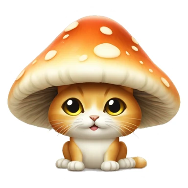 Mushroom cat sticker