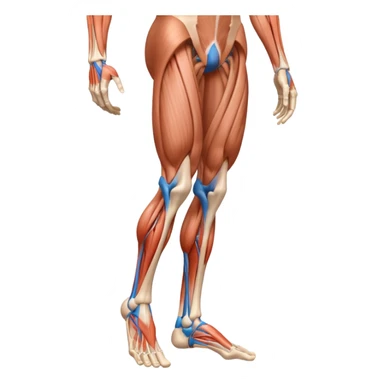 Create leg muscles sticker