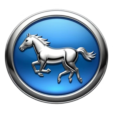 mustang logo sticker